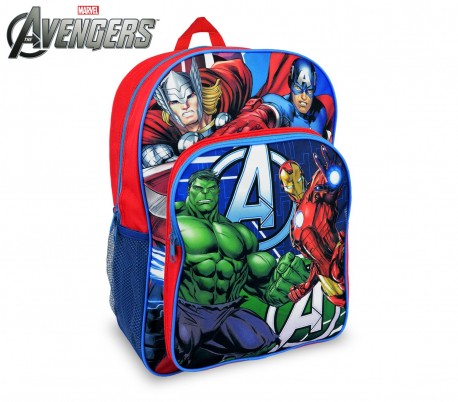 AV16102 Mochila escolar de hombro adaptable para Trolley de Los Vengadores 42x13