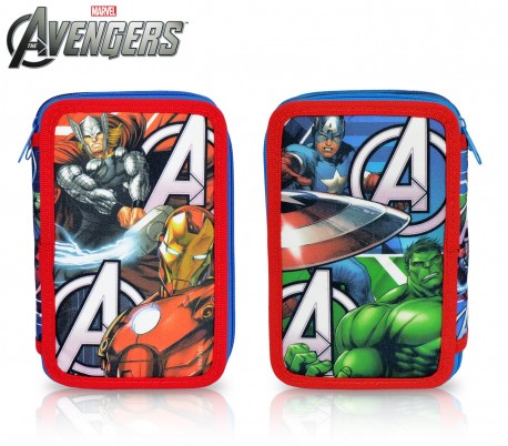 AV16109 Estuche de 3 cremalleras y 43 piezas de Los Vengadores