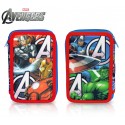 AV16109 Estuche de 3 cremalleras y 43 piezas de Los Vengadores AV16109 Estuche de 3 cremalleras y 43 piezas de Los Vengadores