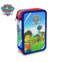 PA16109 Estuche escolar Patrulla Canina con 3 cremalleras y 43 piezas