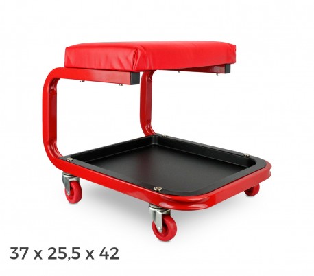 MWS2953 ST3059 Taburete con ruedas y estanteria para herramientas