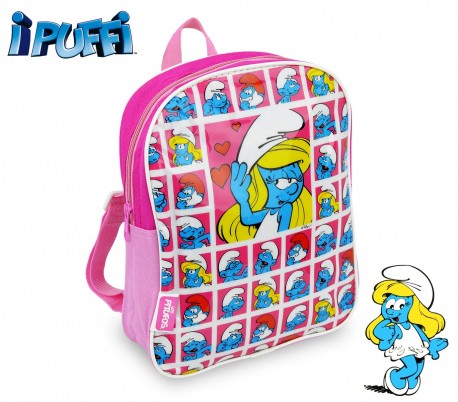 MWS2957 180464 Mochila escolar de primaria de Los Pitufos 22x28x7,5 cm