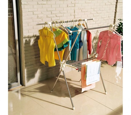 MWS2964 367137 Tendedero multifunción con soporte para perchas con cierre