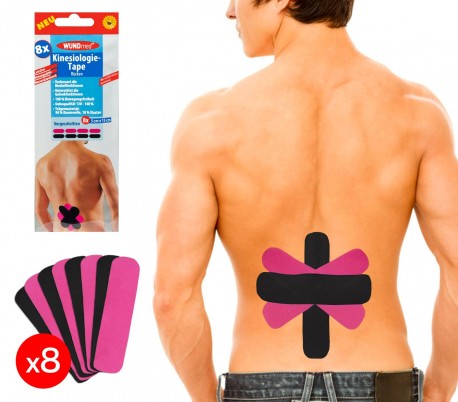 626671 Set de 8 Tapes Kinesiologia para la espalda y el lumbago