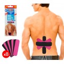 626671 Set de 8 Tapes Kinesiologia para la espalda y el lumbago