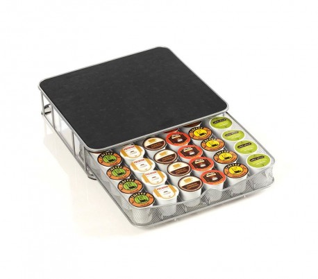 41343 Cajón dispensador cápsulas café hecho metal cap. 30 a 60 cápsulas