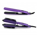  JY-802 Plancha y cepillo de pelo 2 en 1  Capriccio para pelo liso y rizado