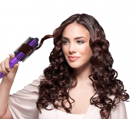  JY-802 Plancha y cepillo de pelo 2 en 1  Capriccio para pelo liso y rizado