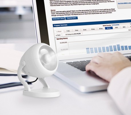 54735 Mini ventilador de mesa portátil y silencioso de 13 cm LIFETIME AIR