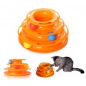  560021 Juego interactivo para gatos de torre circular con bolas giratorias