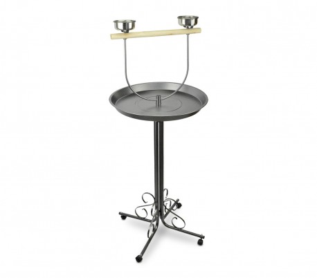 390060 Columpio para pajaros con cuencos y bandeja