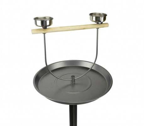 390060 Columpio para pajaros con cuencos y bandeja