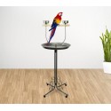390060 Columpio para pajaros con cuencos y bandeja
