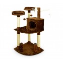 MWS3014 HK1015 Árbol de entrenamiento para gatos con literas y columnas 110 cm