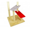 MWS3015 HK1038 Árbol de entrenamiento para gatos con escalera y columnas 144 cm
