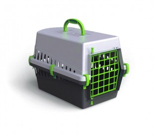 MWS3016 10570 Transportin rejilla plástico de 50 cm perros y gatos 2