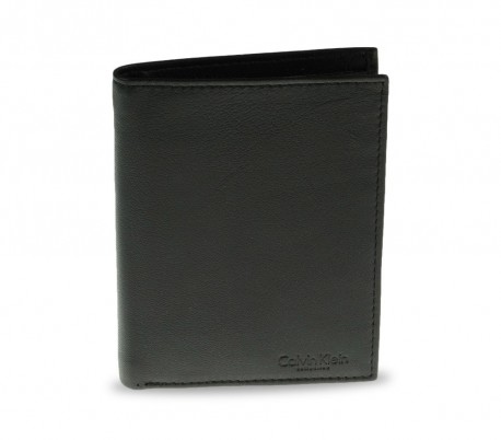 S02 Cartera negra CALVIN KLEIN en cuero