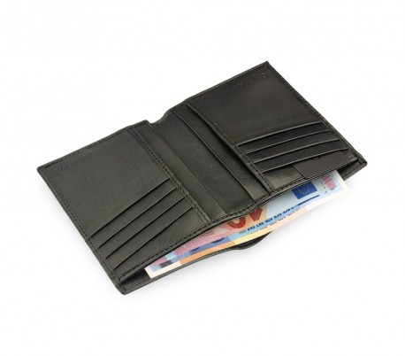 S02 Cartera negra CALVIN KLEIN en cuero