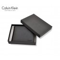 S04 Cartera negra CALVIN KLEIN en cuero con porta-monedas