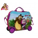4731051 Trolley rígida cavalgable de Masha y el Oso 41x34x20 cm  4731051 Trolley rígida cavalgable de Masha y el Oso 41x34x20 cm