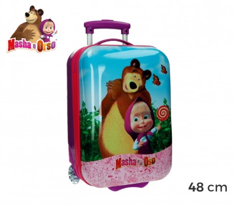 4731151 Trolley rígida de mano en ABS de Masha y el Oso 48x30x18 cm