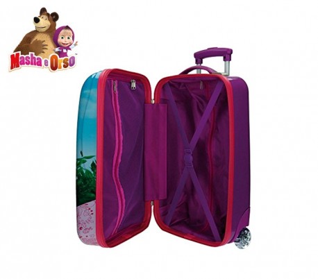 4731151 Trolley rígida de mano en ABS de Masha y el Oso 48x30x18 cm