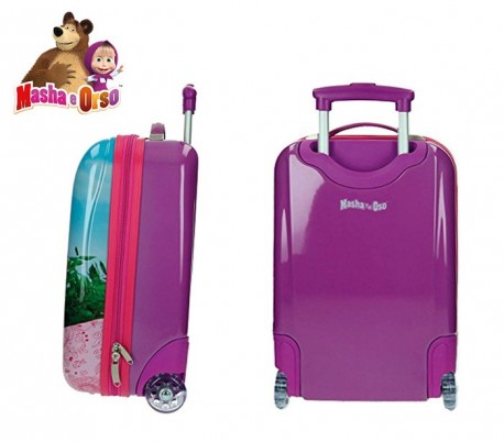 4731151 Trolley rígida de mano en ABS de Masha y el Oso 48x30x18 cm