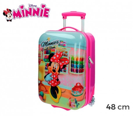 4751151 Trolley de mano en ABS de Minnie Mouse 48x30x18 cm 