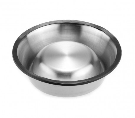 45000 Comedero de acero para perros y gatos antideslizante de 18 cm