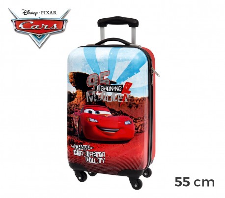 4441451 Trolley de mano en ABS de Cars Rayo McQueen 55x33x20cm