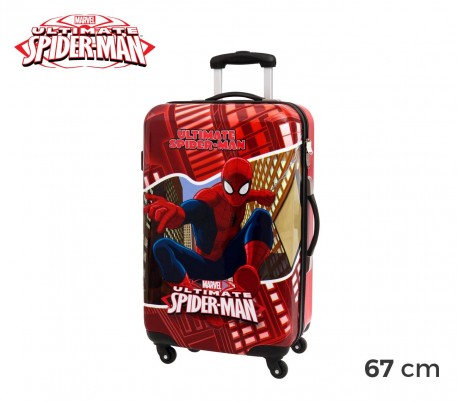 4451551 Trolley rígida de mano en ABS de Spiderman 67x42x24 cm
