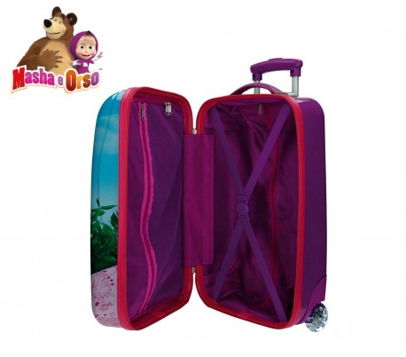 4731251 Trolley rígida de mano en ABS de Masha y el Oso 55x33x23 cm