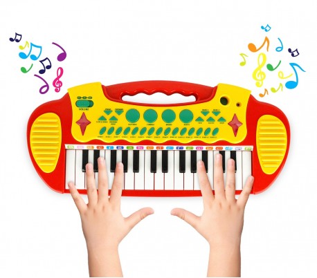 105914 Piano electrónico de juguete con 31 teclas y 20 cm altura