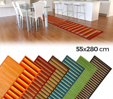  	 159231 Alfombra natural de bambú 55x280 cm en varios colores