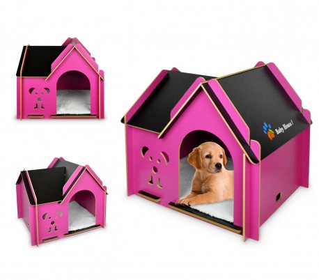 4M006 Caseta de perro modular para perros pequeños 49,5x51,5x54 cm