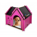 4M006 Caseta de perro modular para perros pequeños 49,5x51,5x54 cm