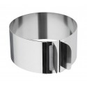 274088 Anillo de acero ajustable para tartas y pasteles de 16 a 30 cm