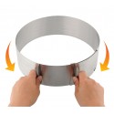 274088 Anillo de acero ajustable para tartas y pasteles de 16 a 30 cm