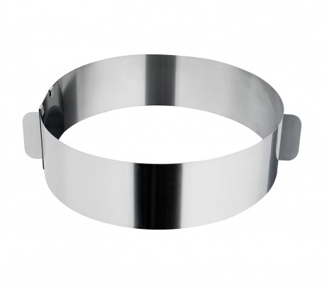 274088 Anillo de acero ajustable para tartas y pasteles de 16 a 30 cm