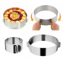 274088 Anillo de acero ajustable para tartas y pasteles de 16 a 30 cm