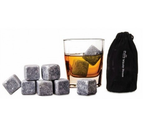 Pack de 9 piedras termicas Whisky stones para las bebidas