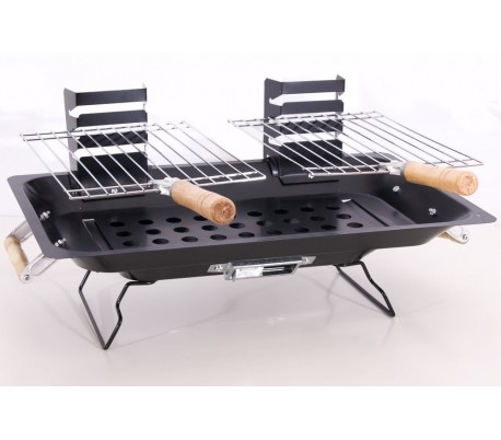 Barbacoa de mesa con dos parrillas 43 x 25 cm - mod. KALBARRI - BBQ COLLECTION