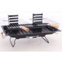 Barbacoa de mesa con dos parrillas 43 x 25 cm - mod. KALBARRI - BBQ COLLECTION