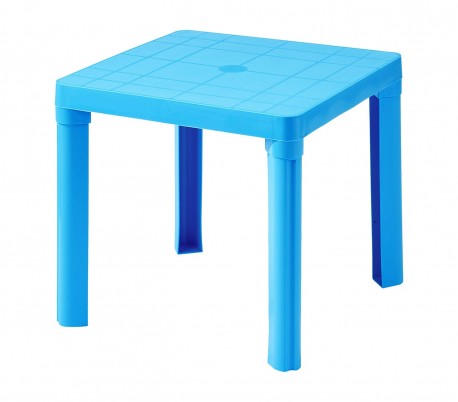 240335 Mesa de plástico rígido desmontable para niños de colores 50x50cm