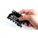 18 en 1 kit multi herramienta de cartera para la supervivencia ninja wallet