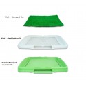 Inodoro de bandeja hecho de césped artificial para los cachorros POTTY PAD -