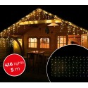 03197 Cortina con 416 luces led blancas para la navidad (5metros)