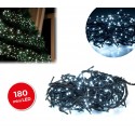 498923 Tira led de 180 guirnaldas con luces blancas(cable verde)
