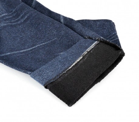 F327 Set de 3 leggings térmicos efecto tejano con interior de felpa (talla única