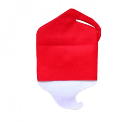 3037 Set de 2 fundas para silla con motivo de Papa y Mama Noel con detalles
